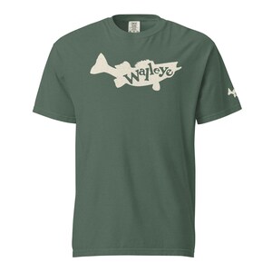 Walleye Schwergewichts-Kurzarm-Fisch-T-Shirt - Big Fish Wear Co.