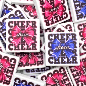 Cheerleader Silicone Focal Bead: ECBS Exclusive, Cheer Mom Gift