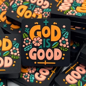 God is Good Silicone Focal Bead: Christian Craft Supply