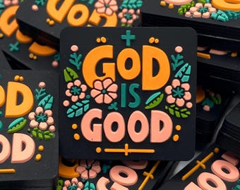 God is Good Silicone Focal Bead: Christian Craft Supply