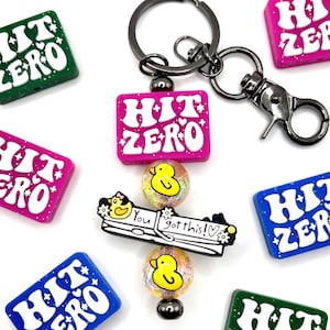 Hit Zero Focal Beads - ECBS EXCLUSIVE | Cheerleader Beads | Cheer Bead | Cheerleading | Cheer Gifts