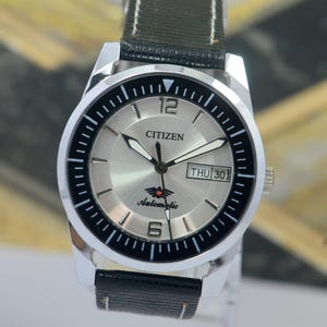 Vintage Citizen Automatic Men&#39;s Watch | Silver Dial, Repainted, 21 Jewels, Day-Date 8200A Japan Movement