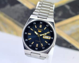 Vintage Seiko 5Y66 0AF0 Roman Numeric Dial Men Quartz Watch Japan