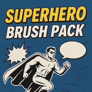 Superhero Brush Bundle | Clip Studio Paint & Photoshop Comic Art Brushes