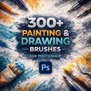 300+ Painting & Drawing Brushes for Photoshop