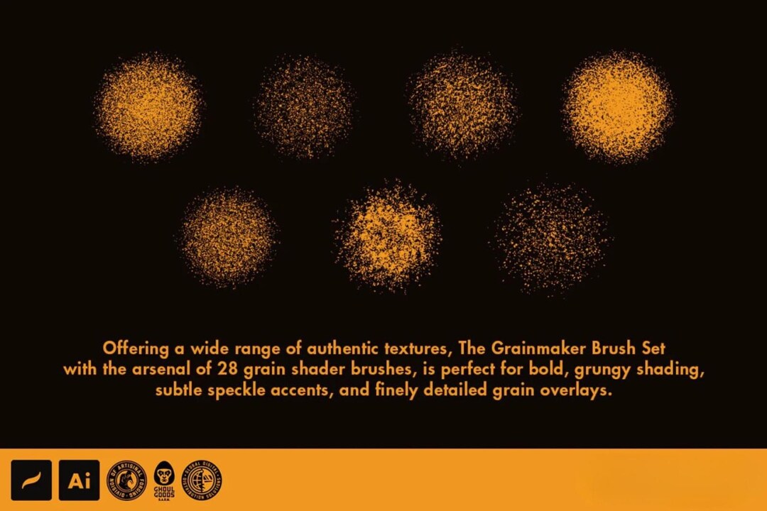 25+ Grain Shader Brushes for Procreate – Shading, Texture & Grunge ...