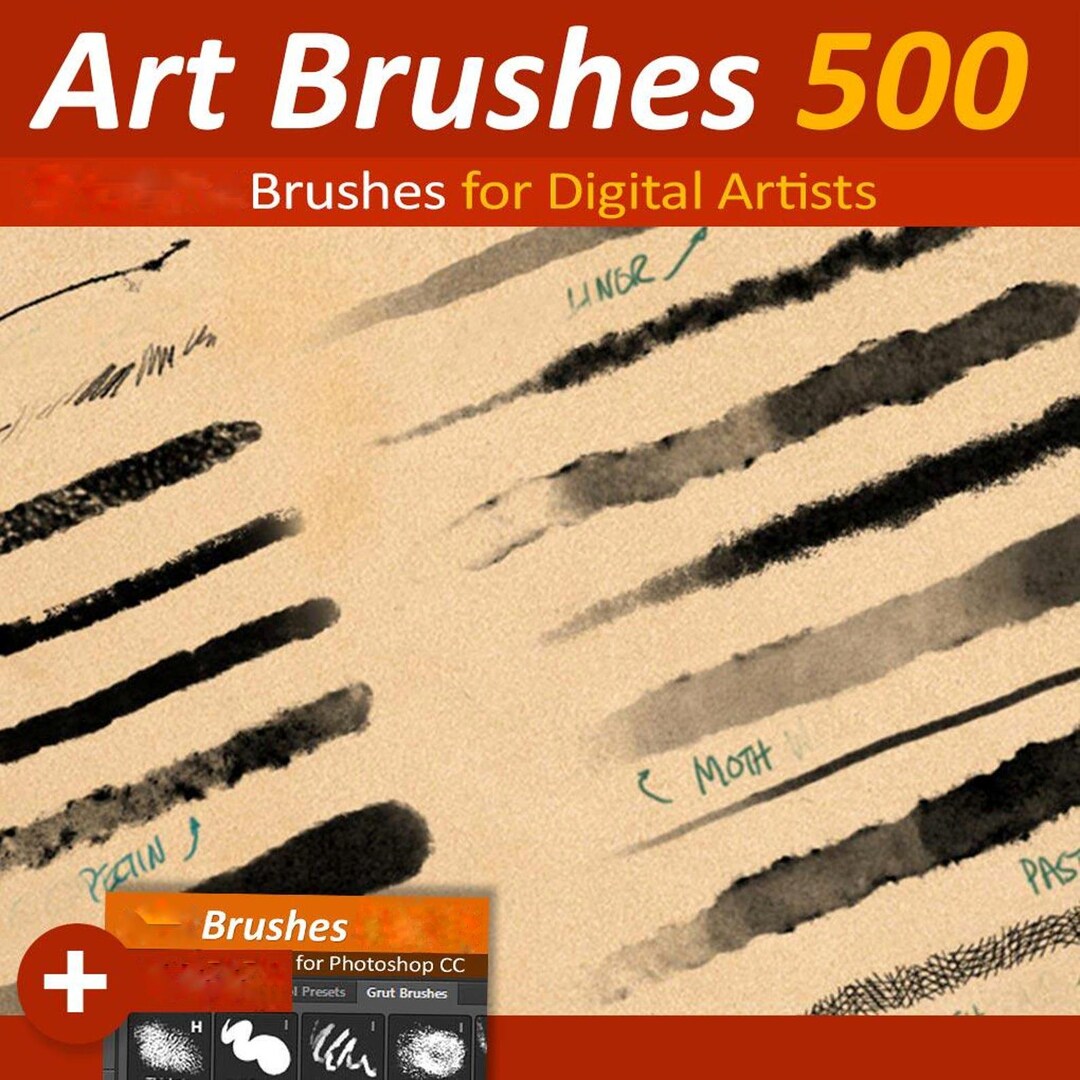 500+ Photoshop Art Brushes Bundle – Complete Digital Brush Set for ...