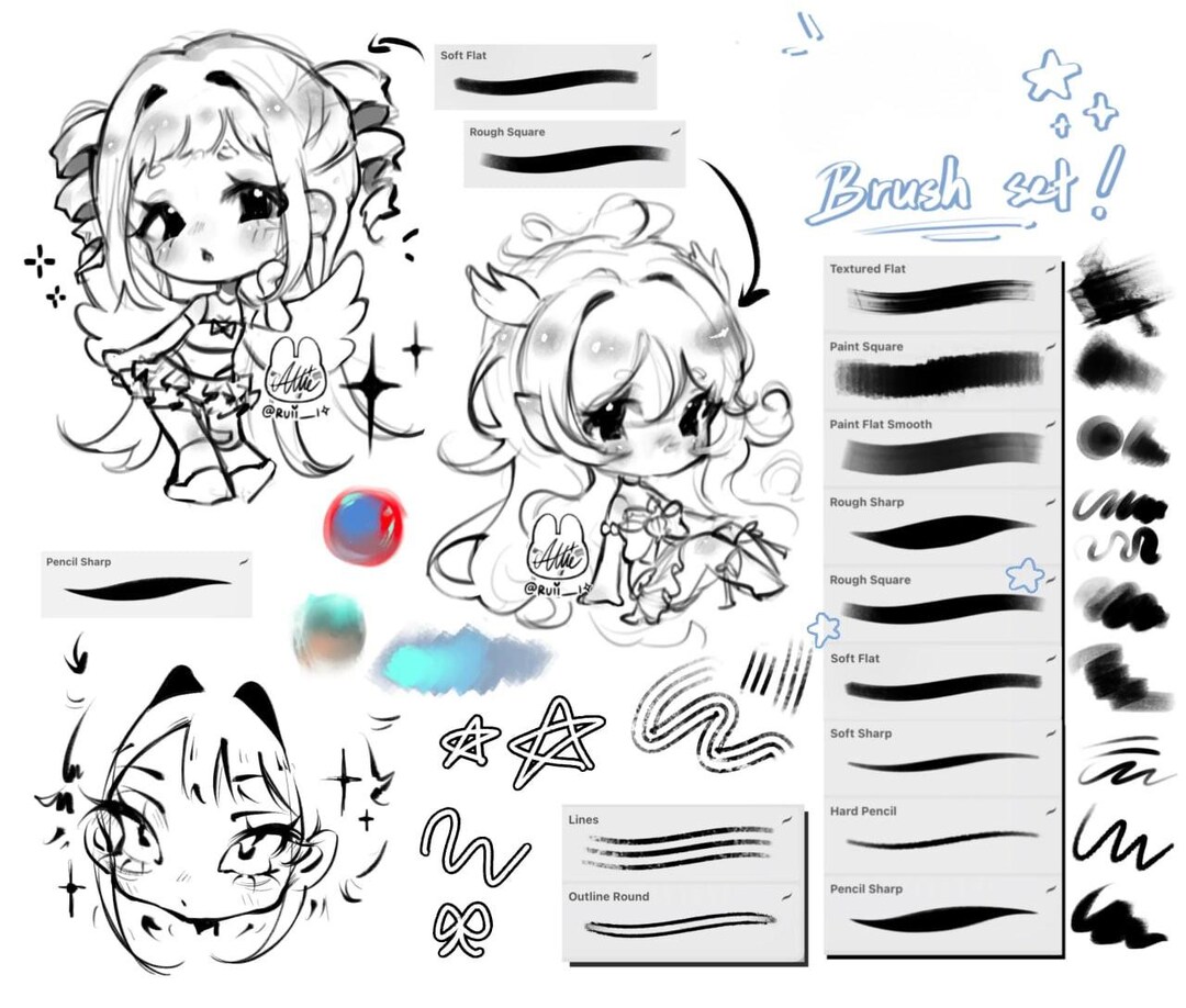 Sketch & Paint Brush Set for Procreate – Essential Brushes for Artists ...