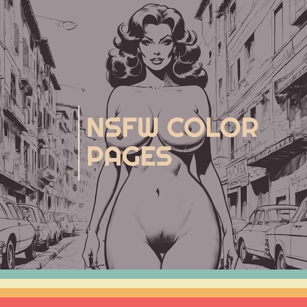 Erotica#2 - 21 páginas para colorear, mujeres desnudas, pin-up bimbo, páginas para colorear eróticas, páginas para colorear para adultos, NSFW, imprimibles, 18+