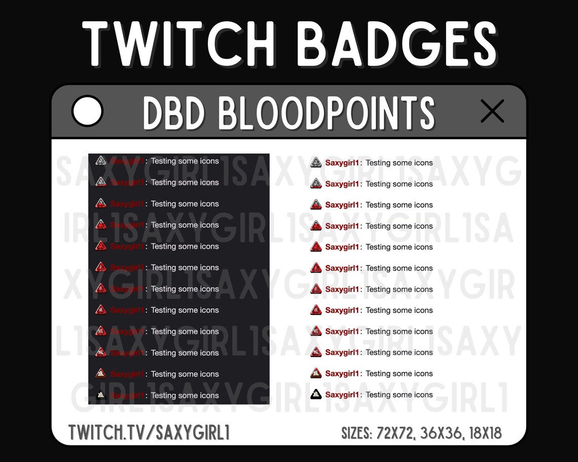 Dead by Daylight (DBD) Bloodpoints Badges | Set of 12 High-quality ...