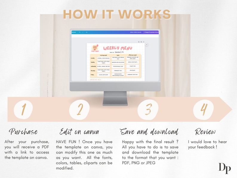 Editable Daycare Menu Template Weekly Daycare Food Menu Childcare Editable Daycare Menu Template Weekly Daycare Food Menu Childcare