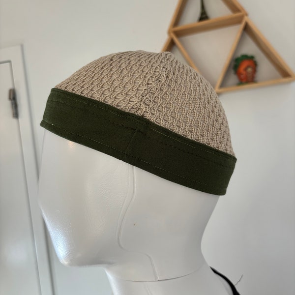 Classic Handmade Knit Judi / Kufi Hat for Muslim Men - Warm, Stylish, and Sof