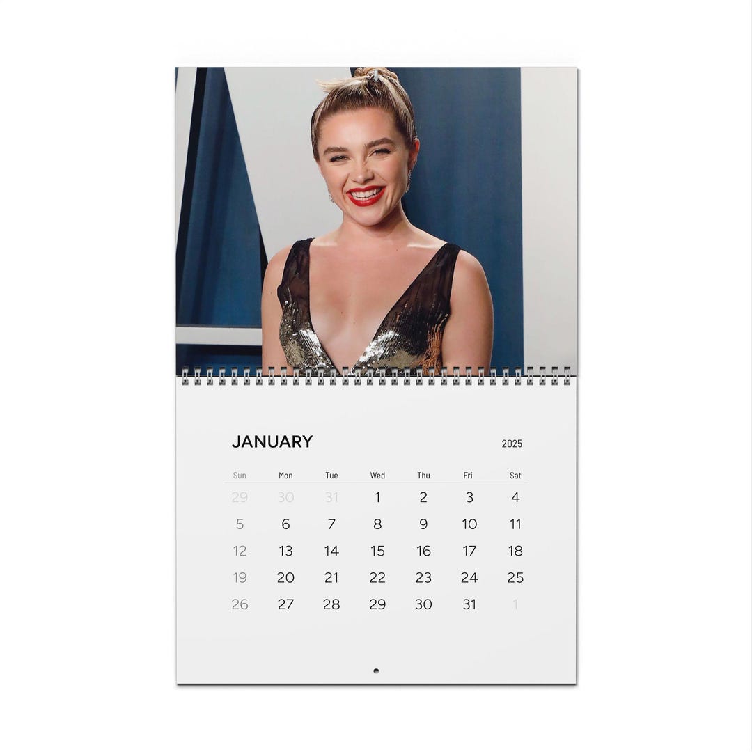 Florence Pugh Wall Calendars 2025, Florence Pugh Calendars, Florence