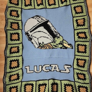 Baby Alien with Helmet Graphgan PATTERN ONLY
