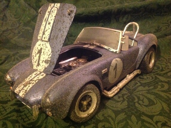 1 18 Car 1964 Shelby Cobra 427 Dirty Version Race Version Etsy