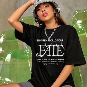 Vintage Sunoo T-shirt, Enhypen Fate Plus World Tour Shirt