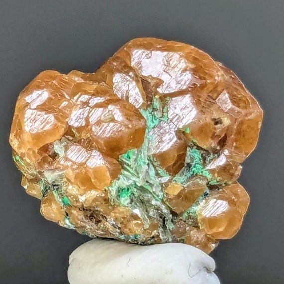 Brilliant Spessartine Garnet Crystals, Orange Garnet Crystals, Gem