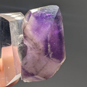 Very Nice Australian Amethyst Crystal, Gorgeous Deep Purple Phantom Amethyst Quartz Crystal, Hematite Amethyst Crystal, Australian Amethyst.