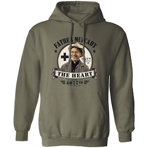 Father Mulcahy Hoodie Pullover | The Heart of the 4077th | Vintage Military TV Fan Shirt | Classic Army Comedy Tee | Unisex Gilden 18000