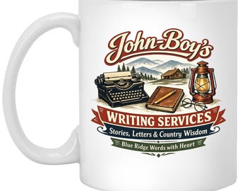 John Boy Walton's Writing Services | The Waltons 70s tv show gift | Good Night, John Boy | 70s drama family shows West Virginia