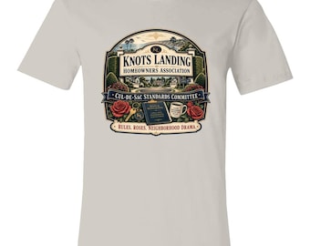 Knots Landing POA shirt | Bella + Canvas 3001C T-Shirt | Gary Val Ewing Greg Sumner Donna Mills