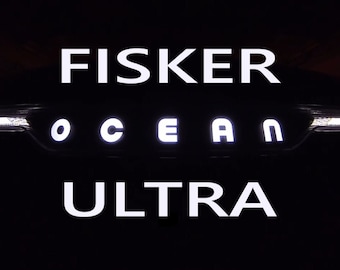Fisker Ocean Mod: OCEAN-Schriftzug leuchtet immer mit Lichtern – Kabeladapter – Funktioniert mit Sport/Ultra/Extreme/One