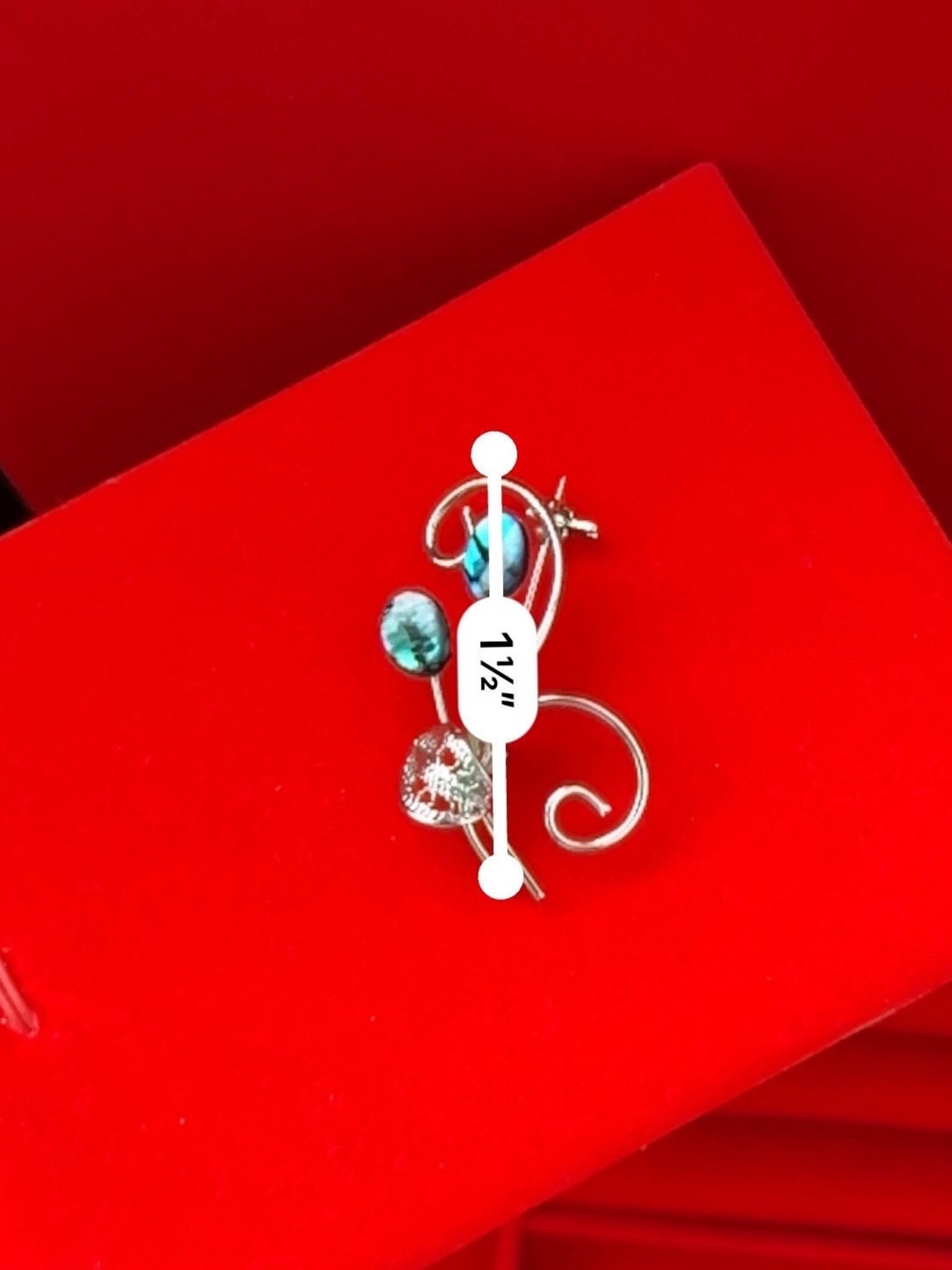 Vintage Abalone Shell Flower Brooch Pin Silver Tone, Mother of Pearl ...