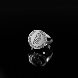 Wisdom - Owl Signet Ring