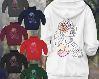 Woman Full Zip Cotton Eight colors Sweatshirt Transformation Pullover S-XXL Hoodie Comfortable Stylish Design Autumn Winter Apparel Jacket