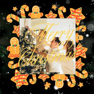 Aangepaste geanimeerde kerstgroeten (GIF/MP4 + kerstmuziek) met je foto's – perfect voor WhatsApp, Viber, Facebook, Instagram en meer