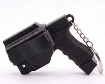 gun Keychain,Mini Handgun Keychain – Gift for Truck Drivers