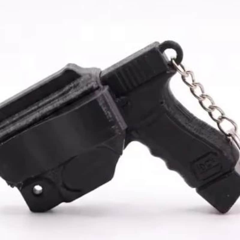 Handgun Keychain - Etsy