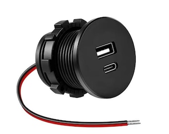 Charging Port for Car/RV/Truck – Type‑C + USB‑A