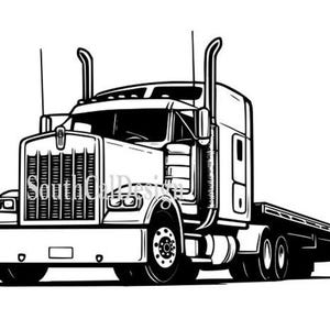 kenworth semi truck svg,png,pdf