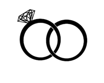 Wedding Rings  SVG, PNG, PDF