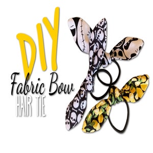 DIY Fabric Bow Template | Pattern ONLY For Fabric Bow Hair Tie | Hair Accessory Template | DIY Bow Hair Tie | Digital Downloadable Pattern