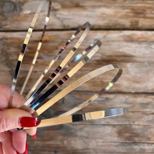 Silver Metal Headband Blanks: DIY Crown Hairband (5 Quantity)