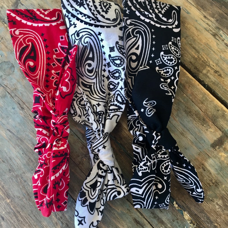 Bandana Headbands Women - Etsy