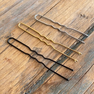 U Shaped Hair Pins, 100pcs Buns Waved U-shaped Hair Pins For Updos