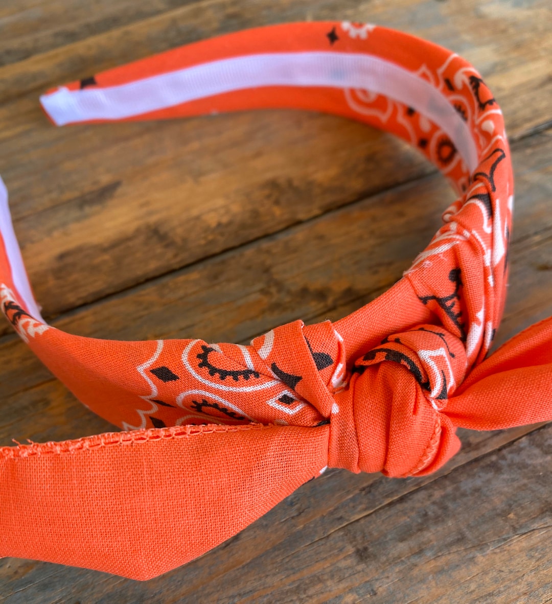 MELON Bandana Knot Tie Headband, Pre Tied Bandanna Headwrap, Rock