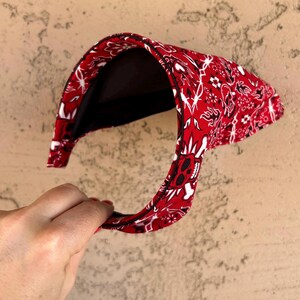 thumbnail image 2 of Skull Barbed Wire Headscarf Bandana Wrap - Unisex Biker Casual Sports Headwear (Black) 2 of 2