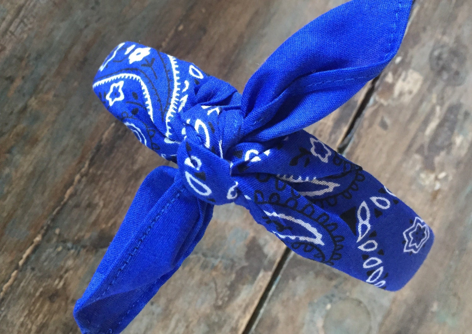 front tied bandana