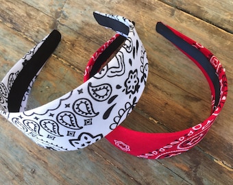 Bandana Headband Hair Band Headwrap Bandanna Print