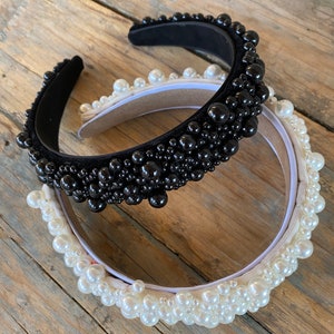 Luxury Bubble Beaded Headband Womens Fashion Hairband Bridal Crown