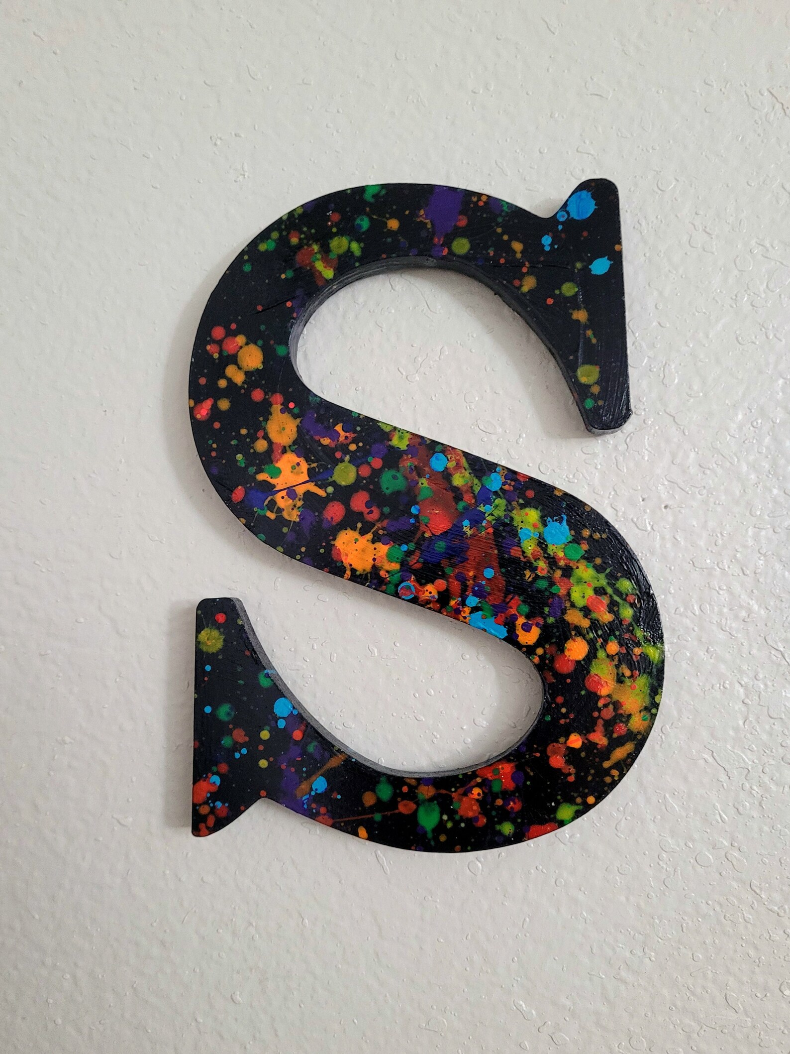 Splatter Art Wooden Letters - Etsy