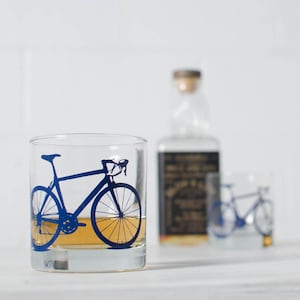 BICYCLE GLASSES rocks bike screenprint glassware Set of 2
