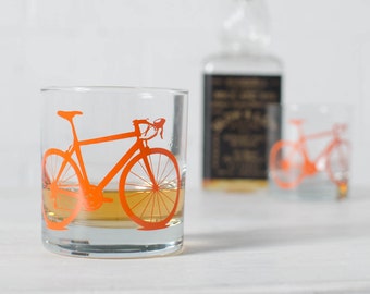 VITAL BIKE GLASSWARE screen printed bicycle glasses rocks or pint