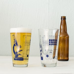 Science Tools Pint Glass- SET of 2