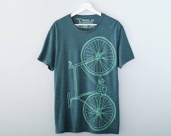 Men's Tri-Blend Fixie Tee - Sea Green and Teal