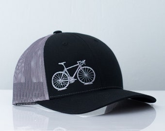 Road Bicycle Trucker Hat - Black